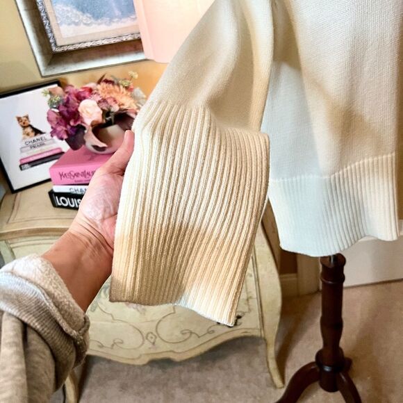 NWOT Free Assembly Oversize Funnel Neck Sweater Ivory Cream Size SMALL - Picture 11 of 11